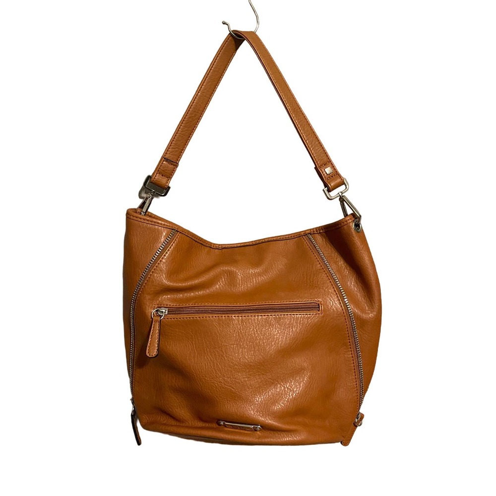 Nicole Miller Faux leather tote handbag purse